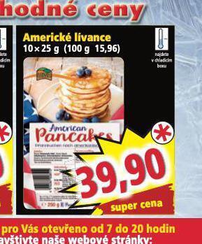 Norma Americké lívance nabídka