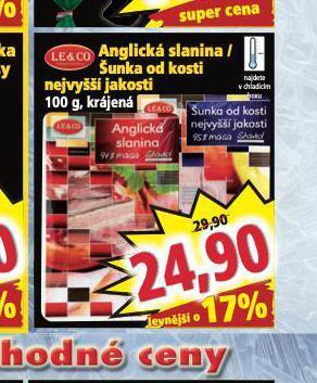 Šunka od kosti nejvyšší jakosti
