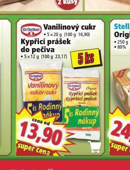 Norma Vanilínový cukr nabídka