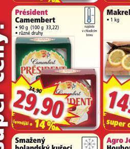 Norma Président camembert nabídka