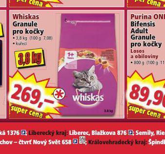 Norma Whiskas granule pro kočky nabídka