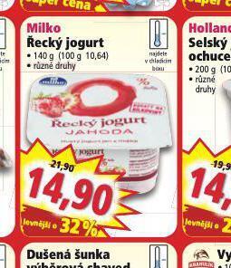 Norma Milko řecký jogurt nabídka