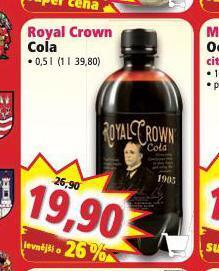 Norma Royal crown cola nabídka