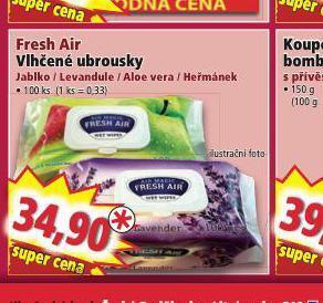 Fresh air vlhčené ubrousky