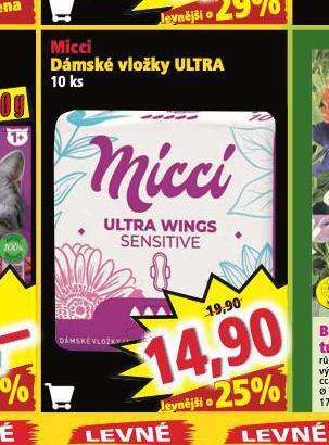 Micci dámské vložky ultra