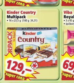 Kinder country multipack