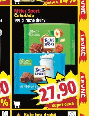 Norma Ritter sport čokoláda nabídka