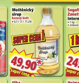 Norma Moštěnický sirup nabídka