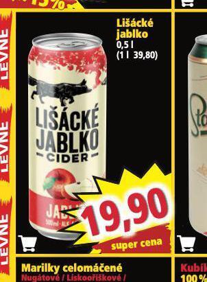 Norma Lišácké jablko cider nabídka