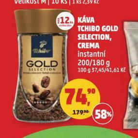 Penny Market Káva tchibo gold selection, crema nabídka
