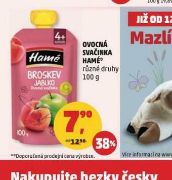 Penny Market Ovocná svačinka hamé nabídka