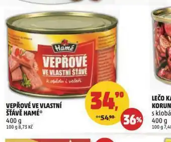Penny Market Hamé vepřové ve vlastní šťávě nabídka