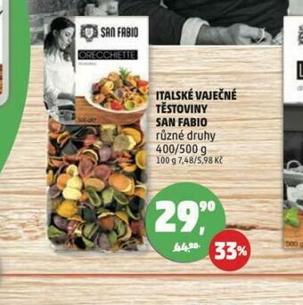 Penny Market Italské vaječné těstoviny san fabio nabídka
