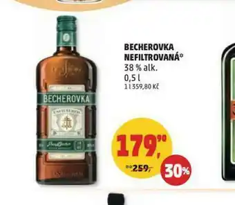 Penny Market Becherovka nefiltrovaná nabídka