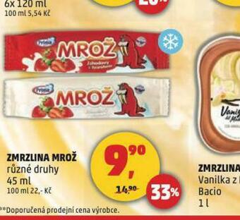 Penny Market Zmrzlina mrož nabídka
