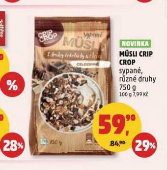 Penny Market Müsli crip crop nabídka