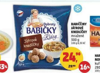Penny Market Babiččiny játrové knedlíčky nabídka
