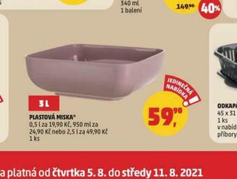 Penny Market Plastová miska nabídka