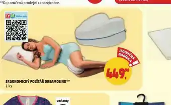 Penny Market Ergonomický polštář dreamolino nabídka
