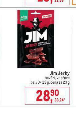 Makro Jim jerky nabídka