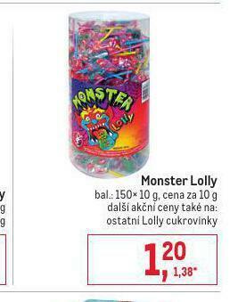 Makro Monster lolly nabídka