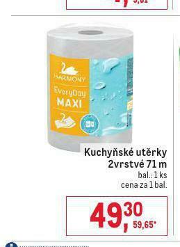Makro Harmony kuchyňské utěrky nabídka