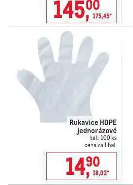 Makro Rukavice jednorázové nabídka