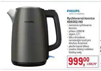 Makro Philips rychlovarná konvice nabídka