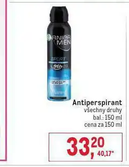 Makro Garnier antiperspirant nabídka