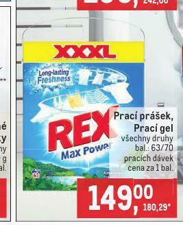 Makro Rex prací prostředek nabídka