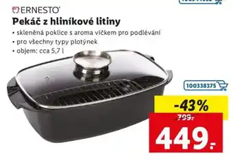 Lidl Ernesto Pekáč z hliníkové litiny nabídka
