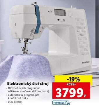 Elektronický šicí stroj