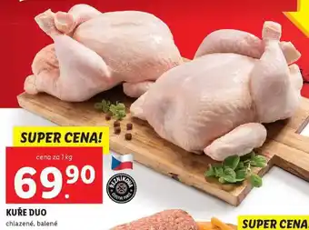 Lidl Kuře duo, cen za 1 kg nabídka