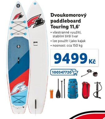 Lidl Dvoukomorový paddleboard Touring 11,6' nabídka