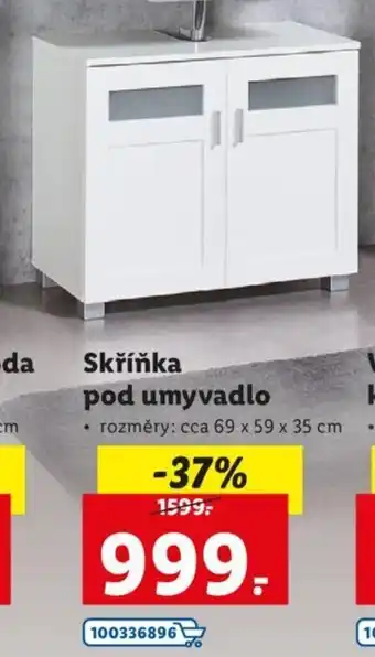 Lidl Livarno Skříňka pod umyvadlo 69x59x35cm nabídka