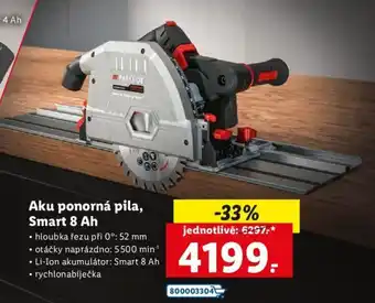 Lidl Parkside Aku ponorná pila Smart 8 Ah nabídka