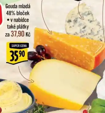 Albert Gouda mladá 48% bloček 100g nabídka