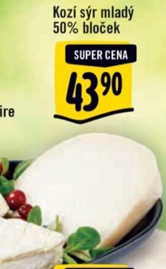 Kozí sýr mladý 50% bloček