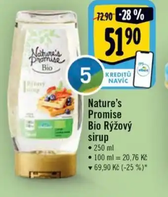 Albert Nature's Promise BIO Rýžový sirup 250ml nabídka