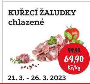 Kuřecí žaludky chlazené 1kg