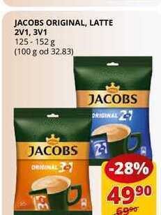 Flop Jacobs original, latte 2v1, 3v1 125-152 g nabídka