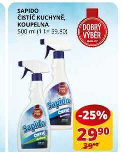 Flop Sapido čistič kuchyně, koupelna 500 ml nabídka