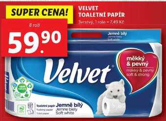Lidl Velvet toaletní papír, 8 rolí nabídka
