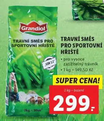 Travní směs pro sportovní hřiště, 2 kg