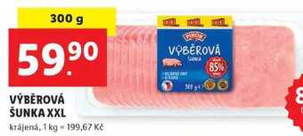 Lidl Výběrová šunka xxl, 300 g nabídka