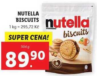 Lidl Nutella biscuits, 304 g nabídka
