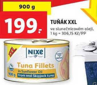 Lidl Tuňák xxl, 900 g nabídka