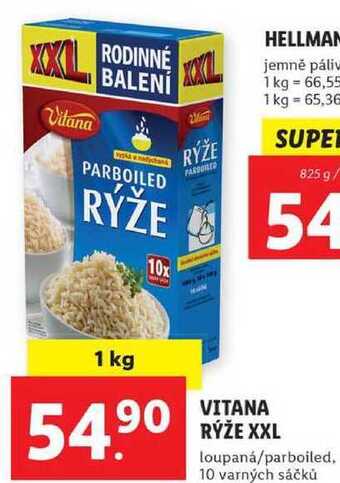 Lidl Vitana rýže xxl, 1 kg nabídka