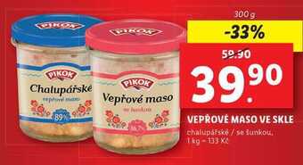 Lidl Vepřové maso ve skle, 300 g nabídka