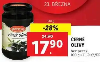 Lidl Černé olivy, 340 g nabídka